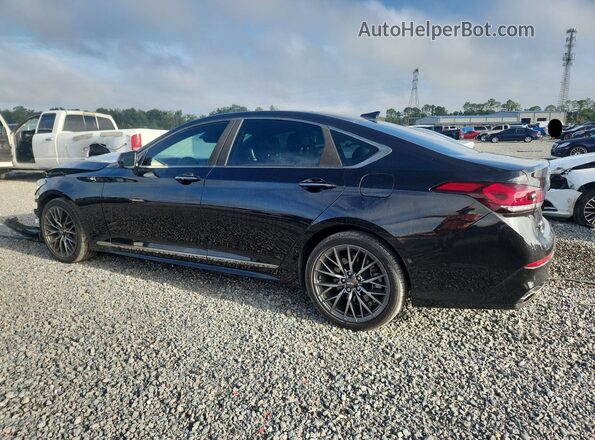 KMHGN4JB0KU295826 2019 GENESIS G80 Black Հետևի ձախ