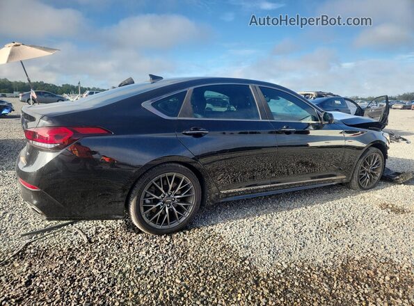 KMHGN4JB0KU295826 2019 GENESIS G80 Black Հետևի աջ
