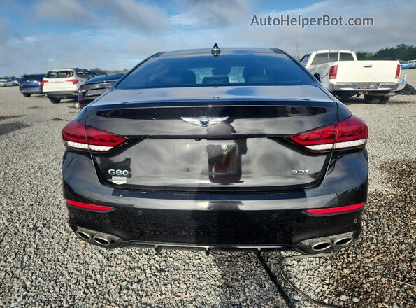 KMHGN4JB0KU295826 2019 GENESIS G80 Black Հետևի տեսք
