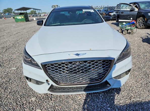 KMHGN4JB9KU287336 2019 GENESIS G80 White Вид спереду