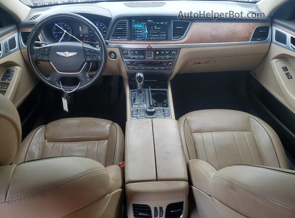 KMHGN4JE2GU106966 2016 HYUNDAI GENESIS Burgundy Vista del salpicadero