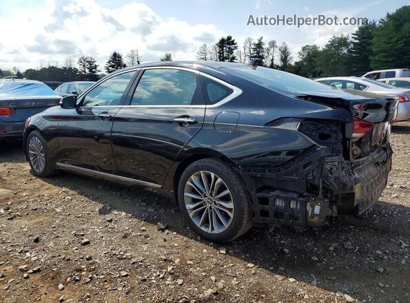 KMHGN4JE7HU201413 2017 GENESIS G80 Black უკანა მარცხენა