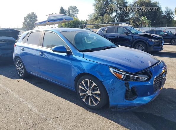 KMHH35LE0JU017434 2018 HYUNDAI ELANTRA Синий Передняя правая четверть