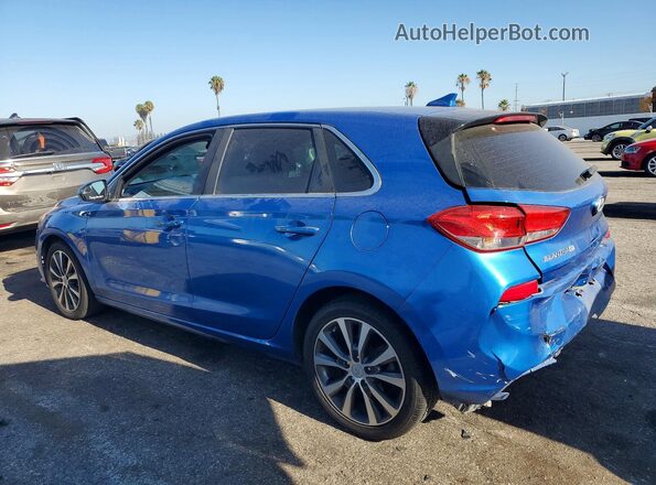 KMHH35LE0JU017434 2018 HYUNDAI ELANTRA Синий Задняя левая четверть