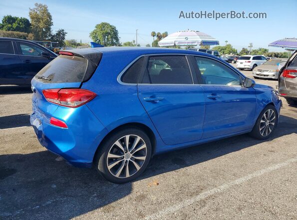 KMHH35LE0JU017434 2018 HYUNDAI ELANTRA Синий Задняя правая четверть