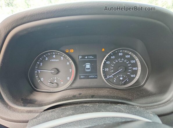 KMHH35LE0JU063684 2018 HYUNDAI ELANTRA Red Instrument cluster view