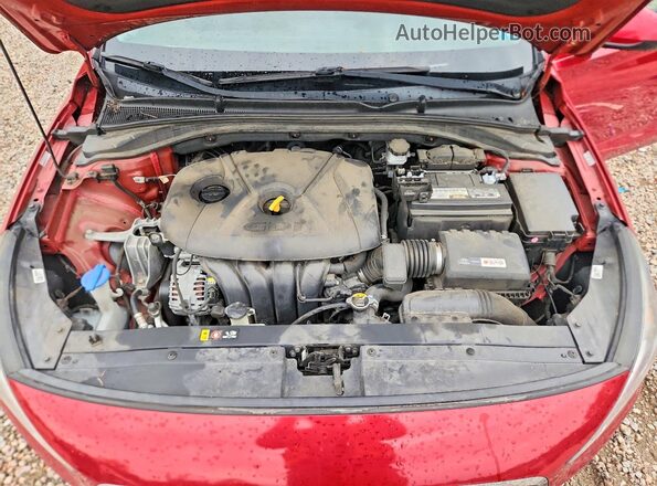 KMHH35LE0JU063684 2018 HYUNDAI ELANTRA Red Rear interior view