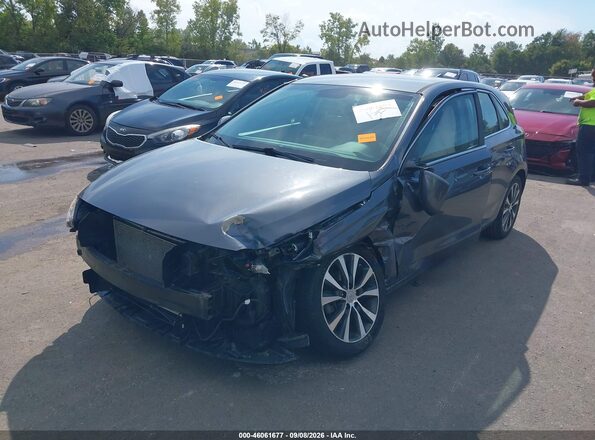 KMHH35LE9JU068575 2018 HYUNDAI ELANTRA GT Gray Vista tres cuartos delantera izquierda