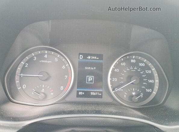 KMHH55LC7JU071449 2018 HYUNDAI ELANTRA Silver ხელსაწყოთა პანელის ხედი