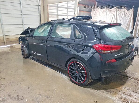KMHH55LCXLU123725 2020 HYUNDAI ELANTRA Black Trasero izquierdo