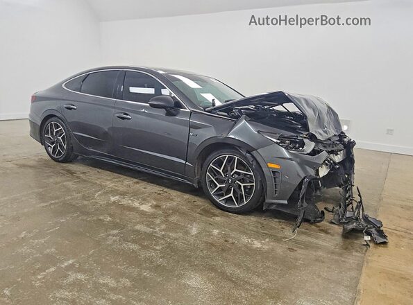 KMHL14JC2PA340258 2023 HYUNDAI SONATA Gray Delantero derecho