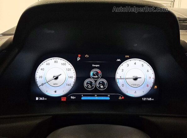 KMHL14JC2PA340258 2023 HYUNDAI SONATA Gray Vista del cuadro de instrumentos