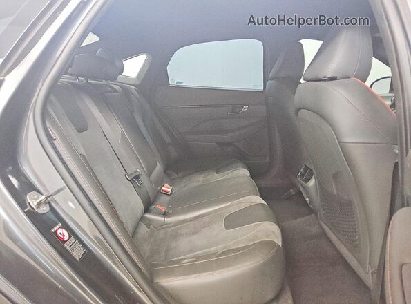KMHL14JC2PA340258 2023 HYUNDAI SONATA Gray Vista de los asientos traseros