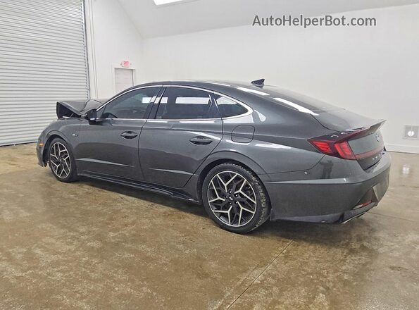 KMHL14JC2PA340258 2023 HYUNDAI SONATA Gray Trasero izquierdo