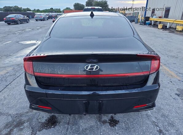 KMHL14JC3NA221485 2022 HYUNDAI SONATA Black Widok z tyłu