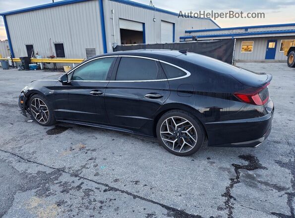 KMHL14JC3NA221485 2022 HYUNDAI SONATA Black Tył lewy