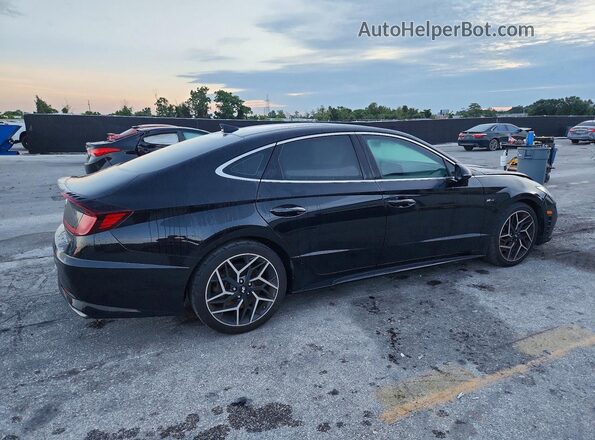 KMHL14JC3NA221485 2022 HYUNDAI SONATA Black Tył prawy