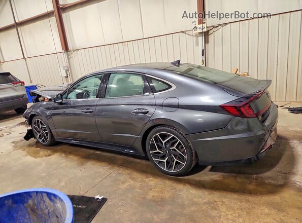 KMHL14JC7NA218895 2022 HYUNDAI SONATA Gray Trasero izquierdo