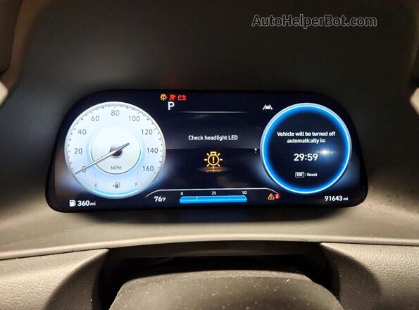 KMHL14JC7NA218895 2022 HYUNDAI SONATA Gray Vista del cuadro de instrumentos