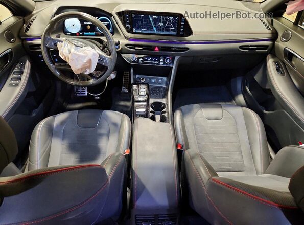 KMHL14JC7NA218895 2022 HYUNDAI SONATA Gray Vista del salpicadero