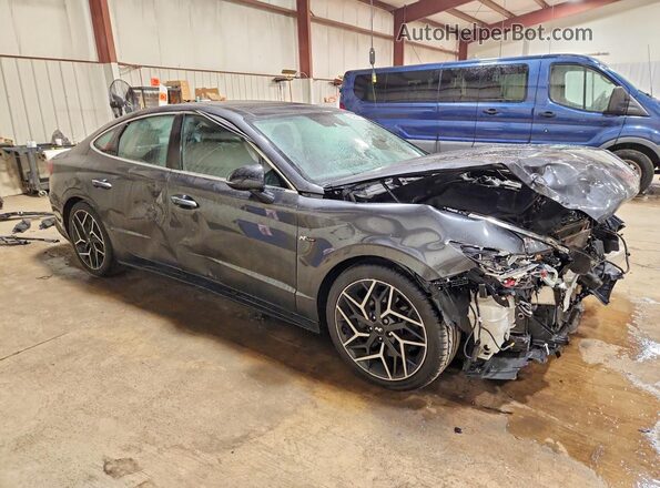 KMHL14JC7NA218895 2022 HYUNDAI SONATA Gray Delantero derecho