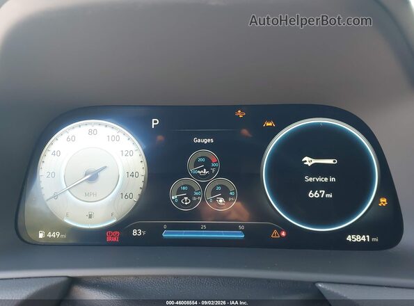 KMHL14JC7PA272586 2023 HYUNDAI SONATA White Vista de los asientos traseros