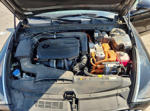 KMHL24JJ4NA048426 2022 HYUNDAI SONATA Black Widok wnętrza z tyłu
