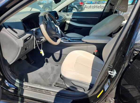 KMHL24JJ4NA048426 2022 HYUNDAI SONATA Black Widok wnętrza z przodu