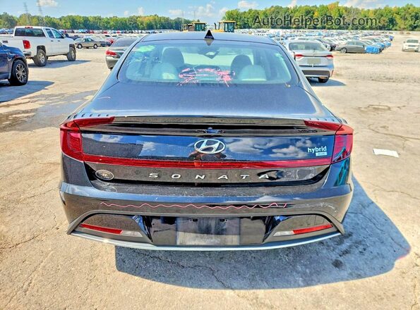 KMHL24JJ4NA048426 2022 HYUNDAI SONATA Black Widok z tyłu