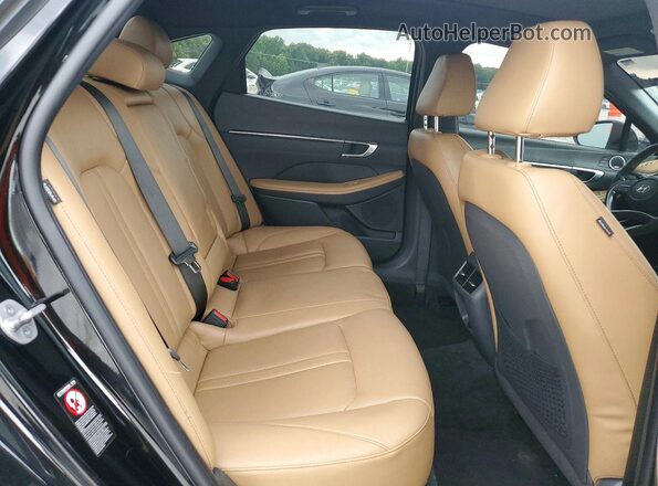 KMHL34J24PA286530 2023 HYUNDAI SONATA Black Rear seats view