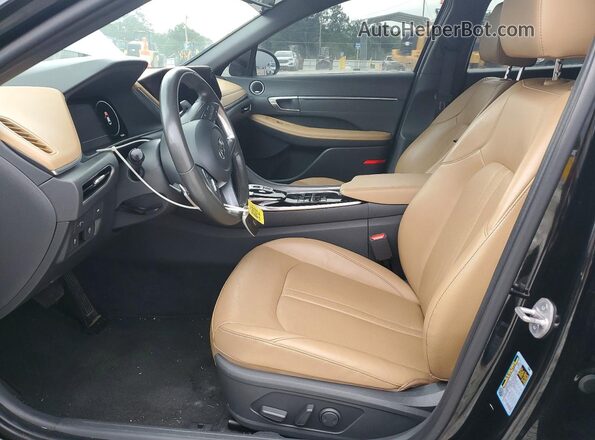 KMHL34J24PA286530 2023 HYUNDAI SONATA Black Front interior view