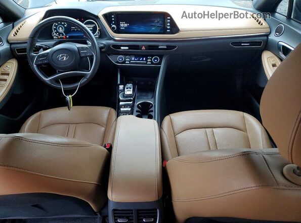 KMHL34J24PA286530 2023 HYUNDAI SONATA Black Dashboard view