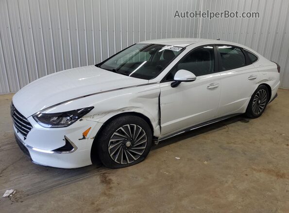 KMHL34JJ3NA047409 2022 HYUNDAI SONATA White VIN sticker view