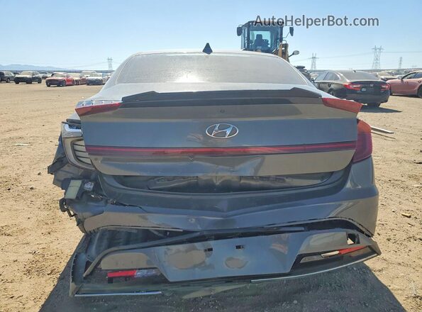 KMHL34JJ6MA020249 2021 HYUNDAI SONATA Gray Widok z tyłu