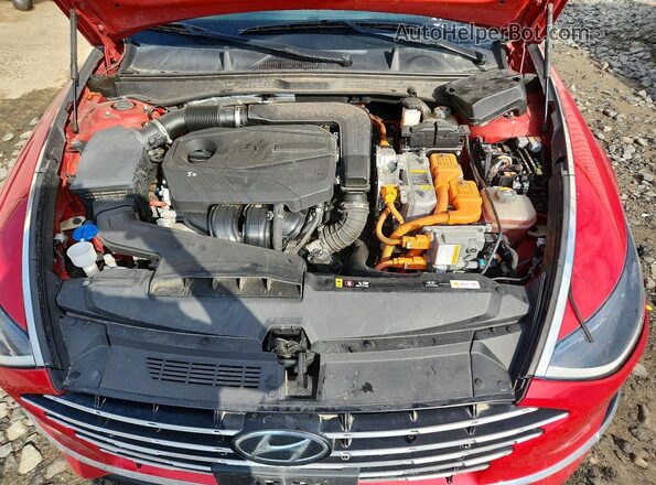 KMHL34JJ7LA015706 2020 HYUNDAI SONATA Red Շարժիչի բաժամունքի տեսք
