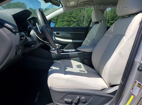 KMHL34JJ8MA027154 2021 HYUNDAI SONATA Silver Front interior view