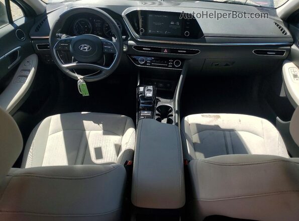 KMHL34JJ8MA027154 2021 HYUNDAI SONATA Silver Dashboard view