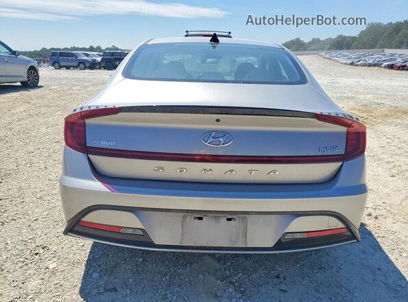 KMHL34JJ8MA027154 2021 HYUNDAI SONATA Silver Rear view
