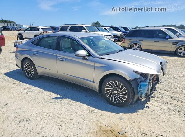 KMHL34JJ8MA027154 2021 HYUNDAI SONATA Silver Front right