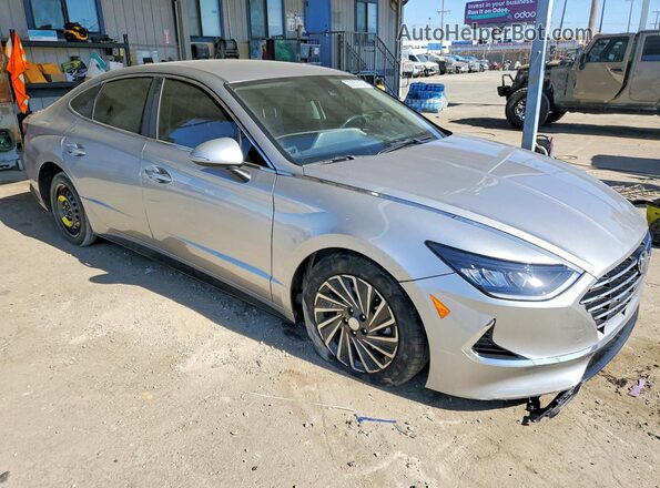 KMHL34JJXMA018570 2021 HYUNDAI SONATA Серебряный Передняя правая четверть