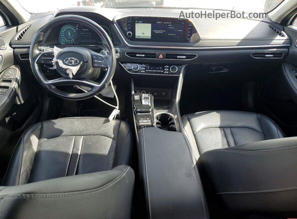 KMHL34JJXMA032548 2021 HYUNDAI SONATA White Вид панелі приладів