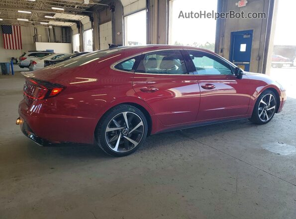 KMHL44J23PA330367 2023 HYUNDAI SONATA Red Tył prawy