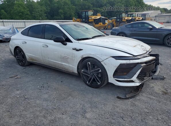 KMHL54JC2RA385188 2024 HYUNDAI SONATA White Передня права чверть