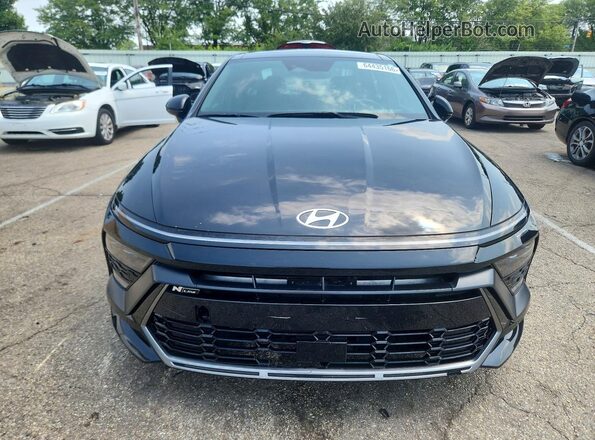 KMHL54JCXRA410936 2024 HYUNDAI SONATA Black Вид спереду