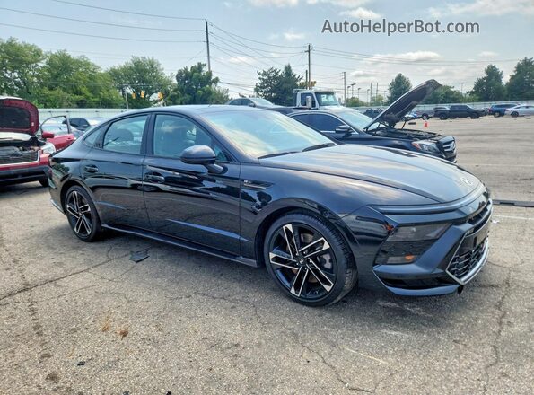 KMHL54JCXRA410936 2024 HYUNDAI SONATA Black Передня права чверть