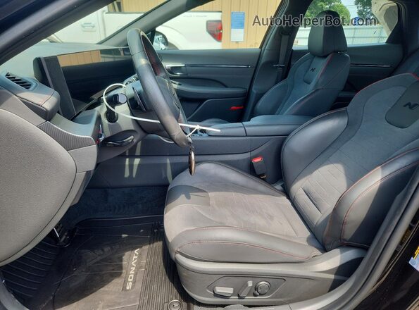 KMHL54JCXRA410936 2024 HYUNDAI SONATA Black Вид салону спереду