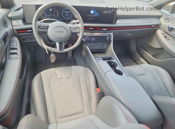 KMHL54JCXRA410936 2024 HYUNDAI SONATA Black Вид панелі приладів