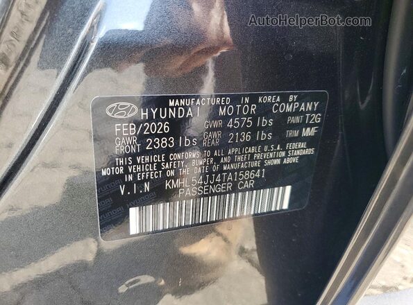 KMHL54JJ4TA158641 2026 HYUNDAI SONATA Gray Vista del compartimento del motor