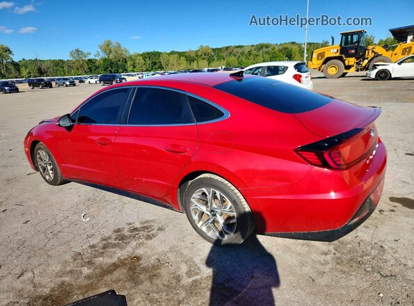 KMHL64JA0MA158764 2021 HYUNDAI SONATA Red Հետևի ձախ