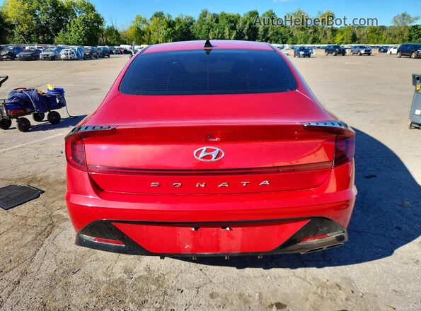 KMHL64JA0MA158764 2021 HYUNDAI SONATA Red Հետևի տեսք